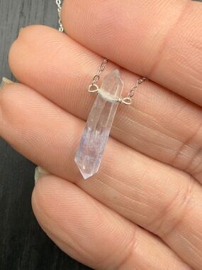 Natural Dumortierite DT Point Necklace